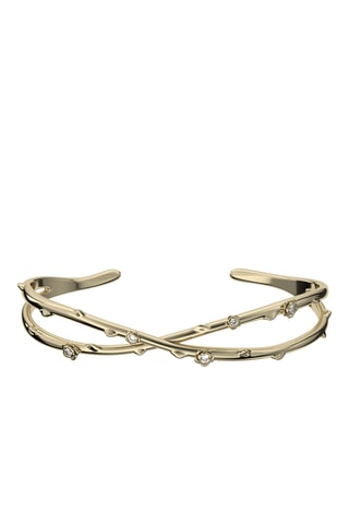 Pulseira rígida - Banhada a ião ouro amarelo e turmalinas