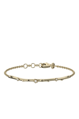 Pulseira rígida - Banhada a ião ouro amarelo e turmalinas