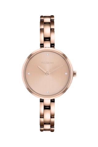 Relógio de quartzo em aço - Dourado-rosa