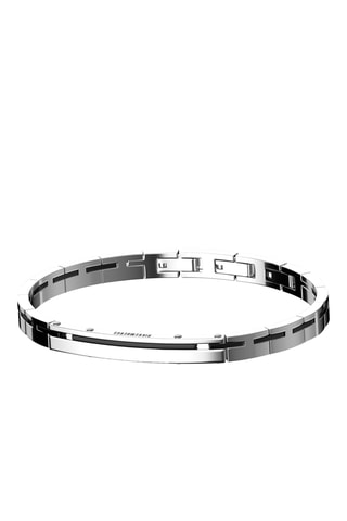 Pulseira - Prateado e preto