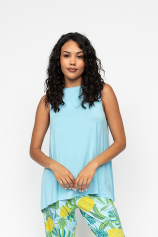 Top de pijama Paige - Azul-celeste
