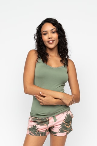 Top de pijama Lea - Verde-claro
