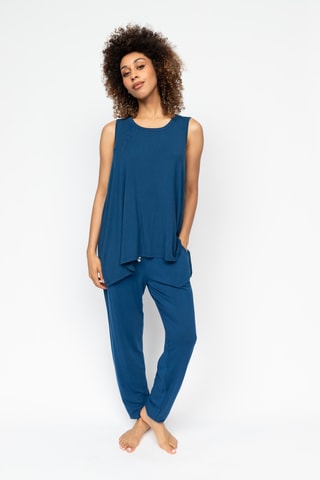 Calças de pijama Harriet - Azul-petróleo