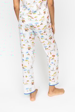 Calças de pijama Sandy - Branco