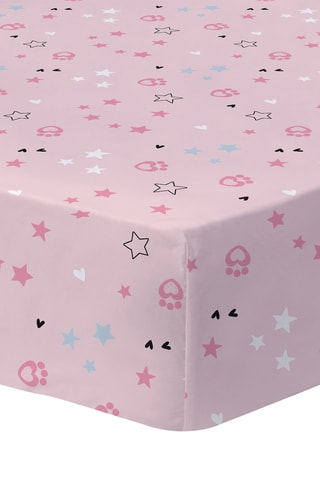 Lençol-capa Gabby e a casa mágica - Rosa