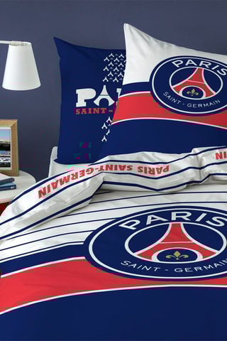 Conjunto de edredão em algodão PSG - Azul