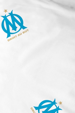 Conjunto de edredão OM - Azul e branco