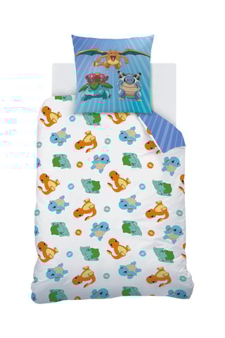 Conjunto de edredão Pokémon  Azul e branco