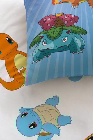 Conjunto de edredão Pokémon  Azul e branco