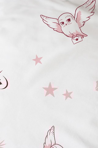 Conjunto de edredão Harry Potter - Rosa e branco