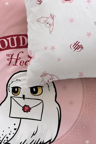 Conjunto de edredão Harry Potter - Rosa e branco