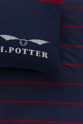 Conjunto de edredão Harry Potter Azul-marinho e bordô