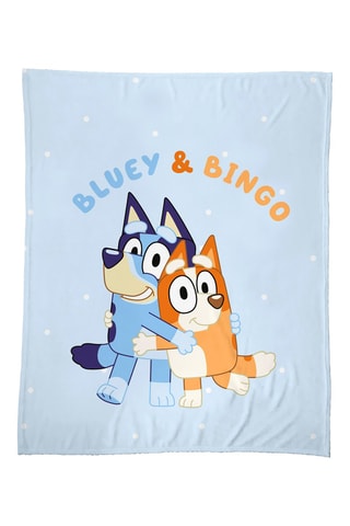 Manta Bluey Hourra - 125 x 150 cm - Azul