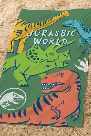Toalha de praia Jurassic World Quatro Kaki 70X120