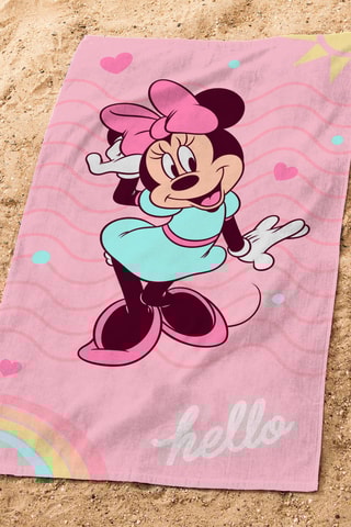 Toalha de praia Disney Home Minnie Hello 70x120cm