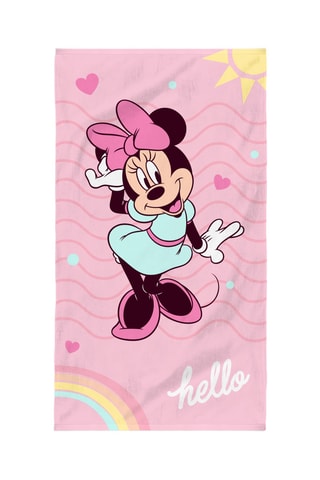 Toalha de praia Disney Home Minnie Hello 70x120cm