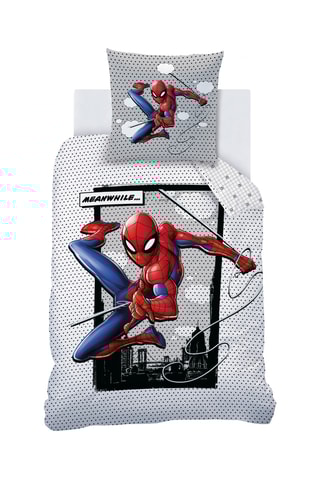 Conjunto de edredão em algodão Spider-man Os Vingadores Marvel - Cinzento e branco