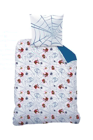Conjunto de edredão em algodão Spider-man Os Vingadores Marvel - Azul-cobalto