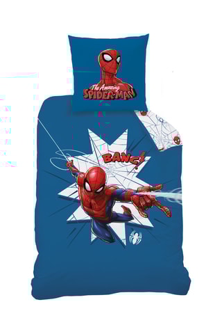 Conjunto de edredão em algodão Spider-man Os Vingadores Marvel - Azul-cobalto