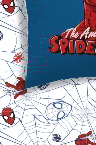 Conjunto de edredão em algodão Spider-man Os Vingadores Marvel - Azul-cobalto