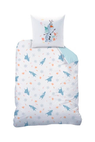 Conjunto de edredão Frozen Disney - Azul-celeste e violeta