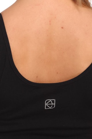 Camisola de alças Preto