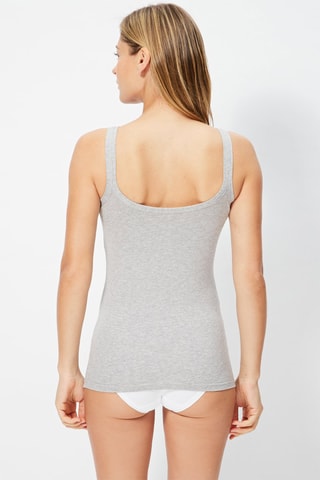 Camisola de alças Cinzento