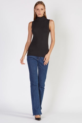 Camisola interior sem mangas Preto