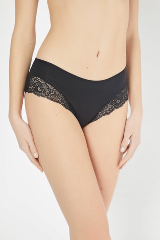 2 cuecas cintura média Preto