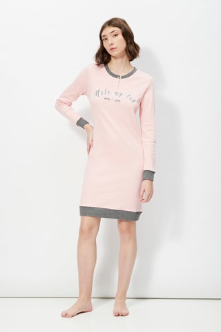 Pijama - Rosa e cinzento