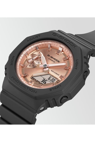Digitaal Hars Quartz Horloge - Zwart en Roségoudkleurig