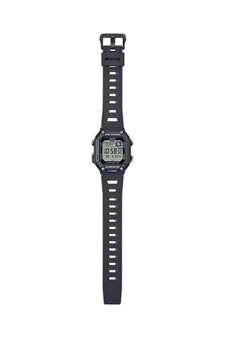 Montre connectée en résine - Chronomètre - Noir et gris
