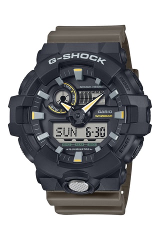 Hars Quartz Horloge - Kaki en Zwart