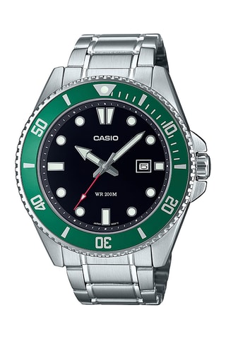 Quartz Horloge Casio Collection Tachymeter - Zilverkleurig