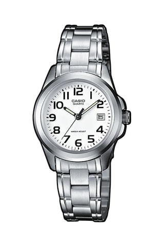 Stalen Quartz Horloge Casio Collection - Zilverkleurig