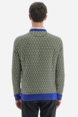 Pull regular en laine et cachemire - Vert