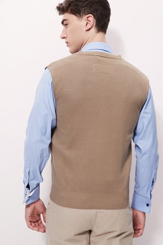 Cardigan - 
Beige