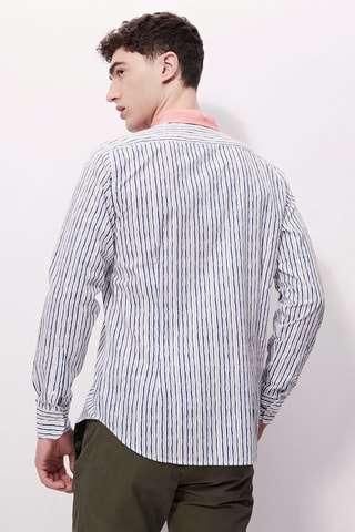 Chemise - 
Blanc et bleu
