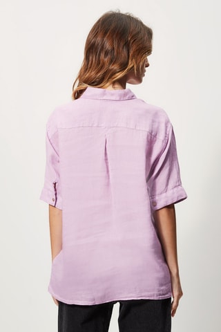 Chemise en lin - Mauve