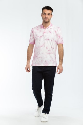 Polo - Blanc et rose orchidée