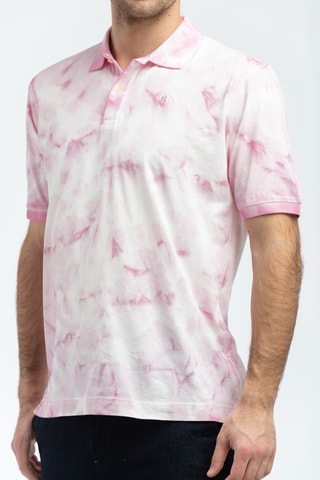 Polo - Blanc et rose orchidée