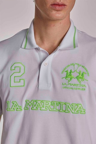Polo  - Blanc et vert citron