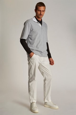 Polo  - Gris clair chiné