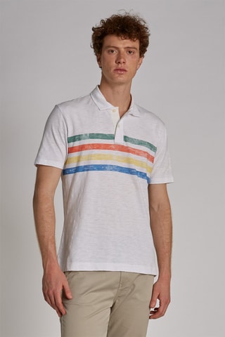 Polo - Blanc chiné