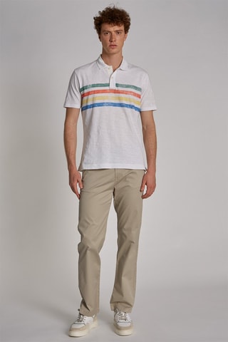 Polo - Blanc chiné
