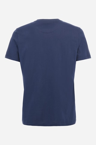 T-shirt regular à capuche - Bleu marine