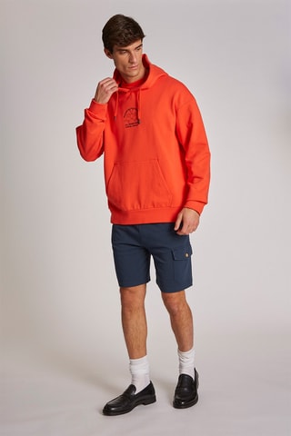 Sweat polaire à capuche - Orange