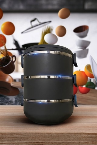 3 Roestvrijstalen Lunchboxen 75 cl