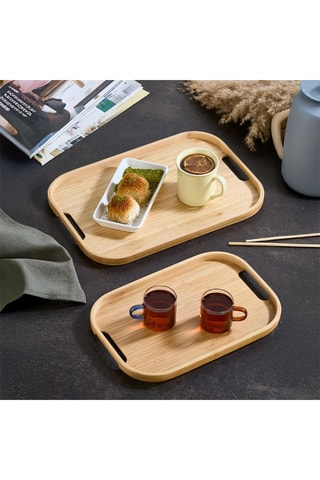 2 Houten Schalen - Naturel