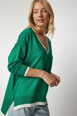Oversized trui - Groen